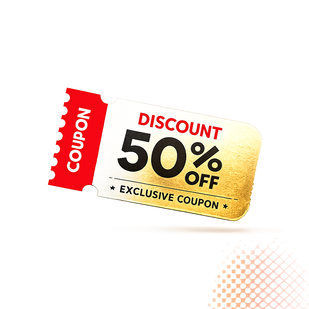 50% off coupons