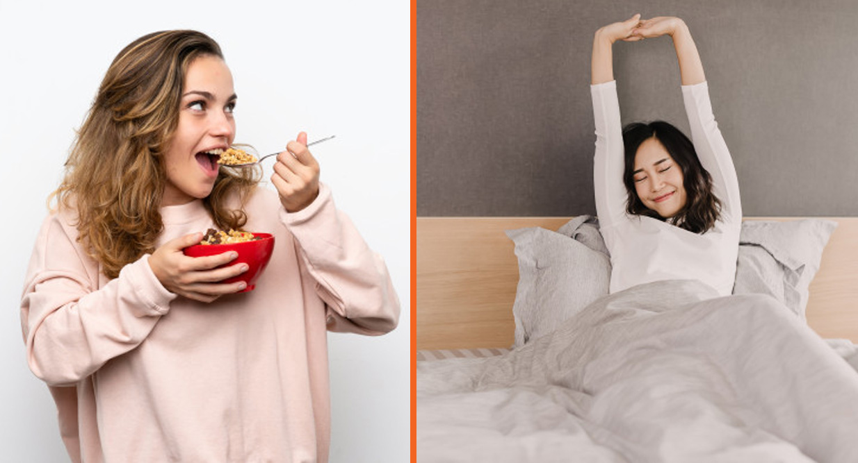Good sleepers have a better eating pattern